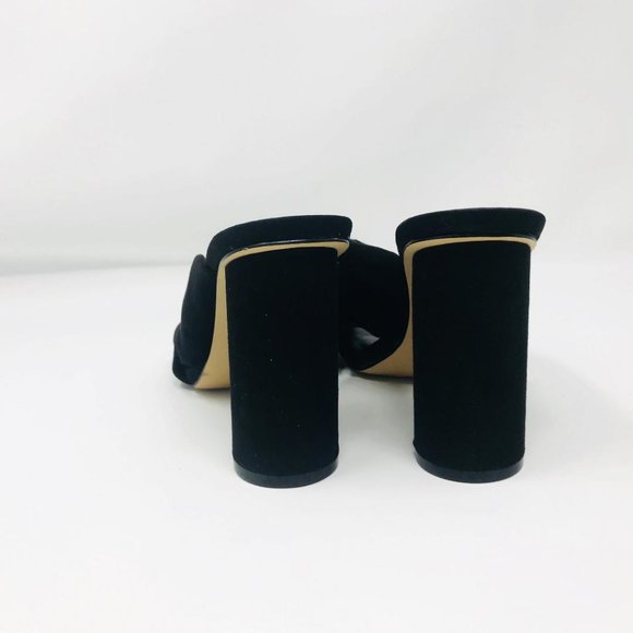 Kaari Blue Size 8 Knotted Rounded Katie Heels - Picture 3 of 6